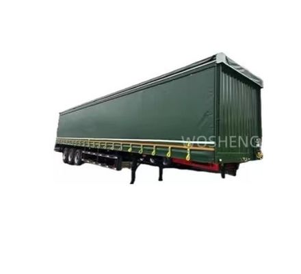 BPW/FUWA Άξονας 3 Άξονες 40ft 45ft PVC Κεραμίδας-Παράλληλο ημιπροκατασκευαστικό με πλευρική κουρτίνα