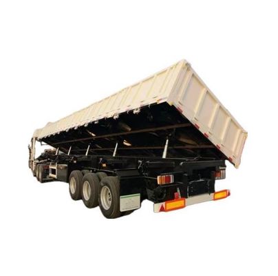 2&quot;, 50mm ή 3,5&quot; 90mm King Pin Tri-Axle Υδραυλική ανύψωση πλευρικής κατεβάστρας Dump Semi-Trailer