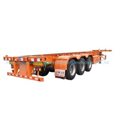 3 Άξονας Κωνσταντίνου Τάξι Σκελετός Semi Truck Trailer με JOST 3.5 &quot;90mm King Pin