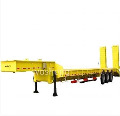 Μέγιστο ωφέλιμο φορτίο 30 τόνων Wosheng Semi-trailer χαμηλής κλίμακας για τη μεταφορά βαρέων οχημάτων/εξοπλισμού