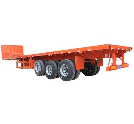 13ton*3 Άξονες Μηχανοκίνητη ανάρτηση Προσαρμοσμένο ρυμουλκούμενο εμπορευματοκιβωτίου Χαμηλό επίπεδο ημιρυμουλκούμενο