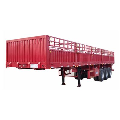 WS 60T 3 άξονες Χάλυβα High Side Φράχτης ημιπροωθητήρα για βαρύ φορτίο μεταφοράς προσιτό