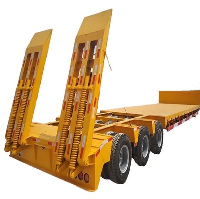 40ft Gooseneck χαμηλό κρεβάτι ρυμουλκούμενο 13/16/20 τόνων άξονας για εμπρόσθιο φορτίο φορτηγό ρυμουλκούμενο
