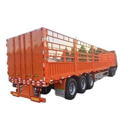 40-100 τόνους Ηλεκτρονική πτώση πλάι τοίχος ανοιχτό ζωοτροφικό λαχανικό φράχτη φορτηγό φορτίο ημιπροωθητήρα
