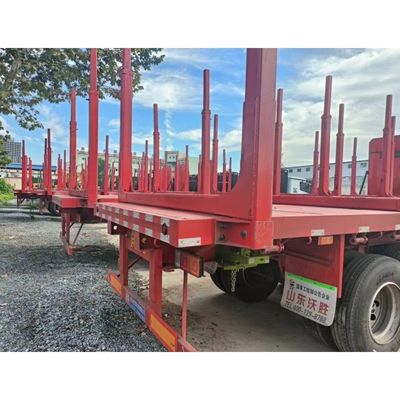 Μεταφορά Logs και Rebar με το 3-άξονα ξύλο μας Flatbed Semi-Retrailer King Pin επιλογές