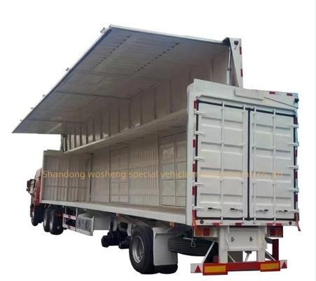 3 άξονας 30/40tons Logistics Wingspan Van Semi Trailer με ανοικτό σύστημα ανάρτησης από χάλυβα