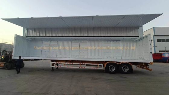 3 άξονας 30/40tons Logistics Wingspan Van Semi Trailer με ανοικτό σύστημα ανάρτησης από χάλυβα