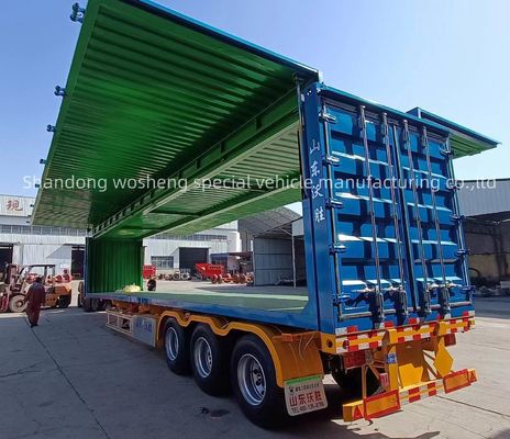 Κινγκ Πιν 90 3,5 &quot; JOST/Αλλος Wosheng 3 Άξονας 30/40T Logistics Wingspan Van Semi Trailler
