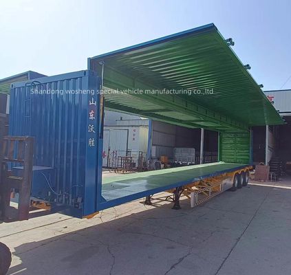 Κινγκ Πιν 90 3,5 &quot; JOST/Αλλος Wosheng 3 Άξονας 30/40T Logistics Wingspan Van Semi Trailler