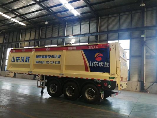 Προσαρμογή 30/60ton Dump Semi Trailer και 3 Axle Crawler για τη μεταφορά βαρέων φορτίων