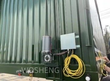 Ημιφορτηγό Wosheng ανθεκτικό 3 άξονες πράσινο 40ft 45ft PVC κουρτίνα Sider φορτηγό παράδοση