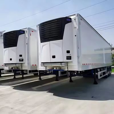 Q345B T700 Υλικό βαρύ φορτίο 45ft ψυγείο Van Semi-Relayer με Reefer μονάδα ισχύος