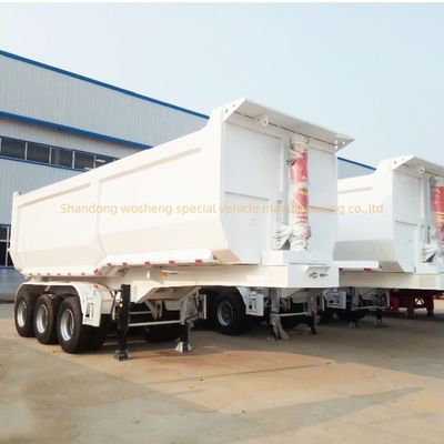 11000x2500x3700mm Προσαρμόσιμα Wosheng Semi Trailers Tipper Semi Trucks Tipping Trailers (Αναπροσαρμόσιμα)