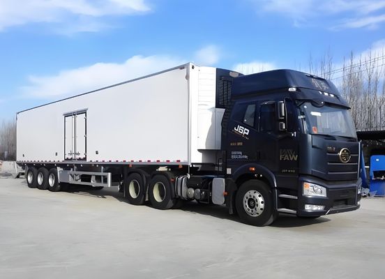 Ατσάλι απόδοση 40ft 45ft 53ft Freezer Semi-Trailer Ψυγείο Truck Semi-Trailer