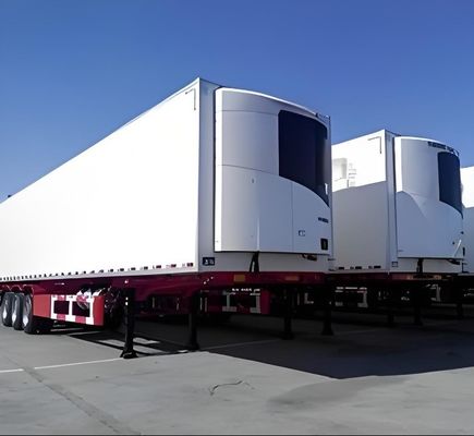 Ατσάλι απόδοση 40ft 45ft 53ft Freezer Semi-Trailer Ψυγείο Truck Semi-Trailer