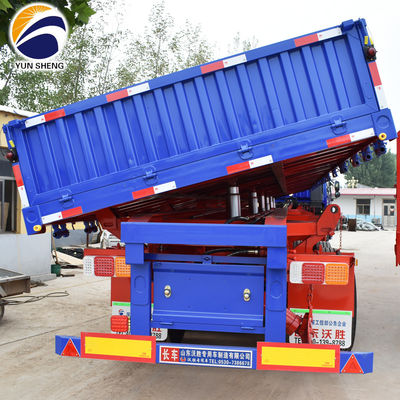 Wosheng Side Tipper Truck Trailers με πάχος 90 w mm*13/16 mm*10 layer Leaf Spring