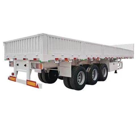 40FT Drop Side Wall Bulk Fence Stake Flatbed Container Heavy Cargo Sidewall Board Truck Semi-trailer Μεταφορέα με βαρύ φορτίο