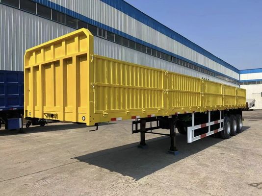 Ημιπροωθητικό 3 άξονα 40ton 60 τόνων Drop Side Wall Sidewall Προωθητικό φορτηγό