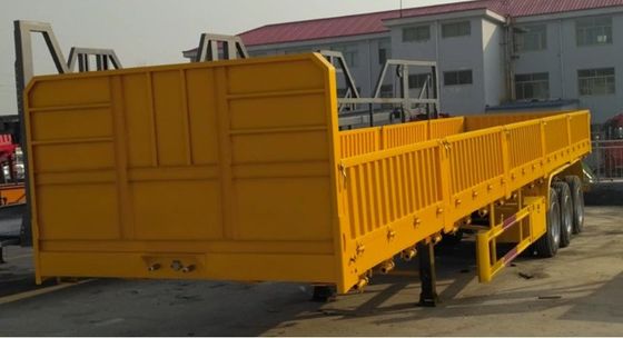 Ημιπροωθητικό 3 άξονα 40ton 60 τόνων Drop Side Wall Sidewall Προωθητικό φορτηγό