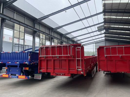 80 τόνων ανοιχτό τοίχωμα πλευρικού φορτίου ημιφορτηγό ρυμουλκούμενο με 2" 50mm ή3.5" 90mm JOST king pin