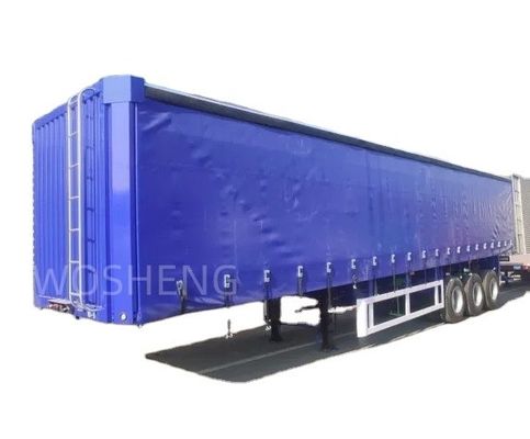 40 45 53 Ft Βαν Box Στρίβοντας PVC Tarpaulin πλευρική κουρτίνα ημιπροκατασκευή 40 τόνων ωφέλιμο φορτίο