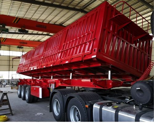 40ft Side Dump Semi-Trailer Η καλύτερη επιλογή για την παραγγελία του πελάτη μεταφορά φορτίου