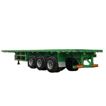 40ft 20ft Flatbed Steel Semi Trailer για φορτηγό Tare βάρος 7,0 τόνων ή προσαρμογή