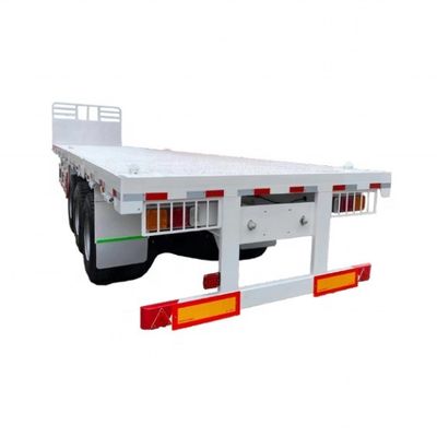 40ft 20ft Flatbed Steel Semi Trailer για φορτηγό Tare βάρος 7,0 τόνων ή προσαρμογή