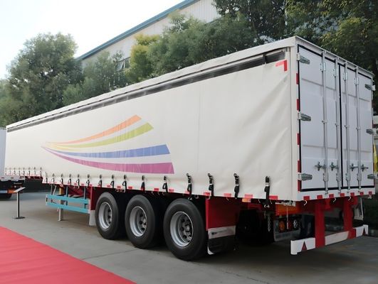 Τριάξονα 40ft 45ft κουρτίνα πλάτη ισχίου υφασματικό ημικυριό για τα ποτά και τα λαχανικά