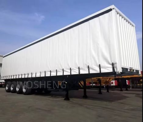 Τριάξονα 40ft 45ft κουρτίνα πλάτη ισχίου υφασματικό ημικυριό για τα ποτά και τα λαχανικά