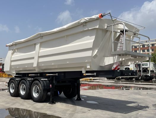 9800x2500x3500mm Αμμολιθικό οχήμα μεταφοράς σιτηρών με υδραυλική πίσω αποθήκη