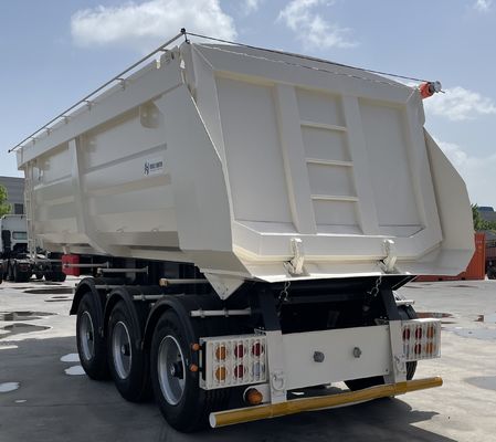9800x2500x3500mm Αμμολιθικό οχήμα μεταφοράς σιτηρών με υδραυλική πίσω αποθήκη
