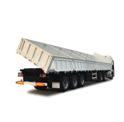 Wosheng Side Dump Semi-Trailer με πάχος 90 w mm*13/16 mm Leaf Spring και Tri-Axle