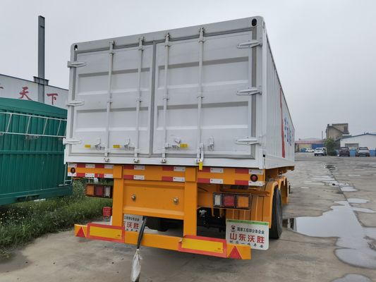Wosheng Side Dump Semi-Trailer με πάχος 90 w mm*13/16 mm Leaf Spring και Tri-Axle
