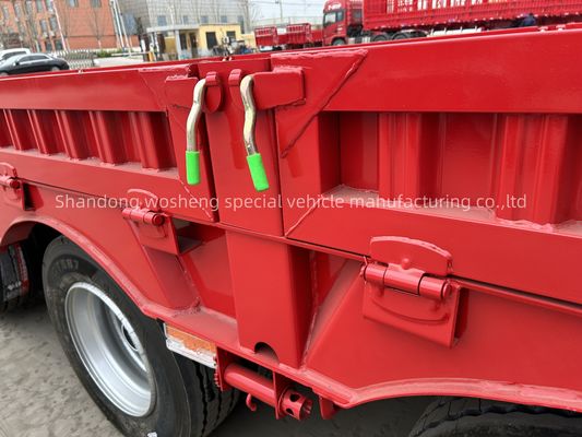 Κατευθείαν 4 άξονες 16 τροχούς χαμηλό κρεβάτι ημικυριόδρομο με μέγιστο ωφέλιμο φορτίο 30TON/60TON/80TON/100TON