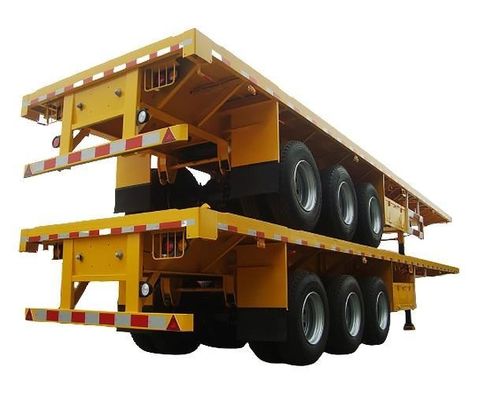Ειδικεύεται σε Flatdeck Flatboy Flatbed Semi Trailer για φορτηγά Τρίγωνο Ελαστικά
