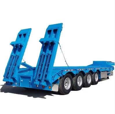 3 άξονα Gooseneck Lowboy Low Loader φορτηγό ρυμουλκούμενο για εξορυκτήρα σας έχουμε καλυφθεί