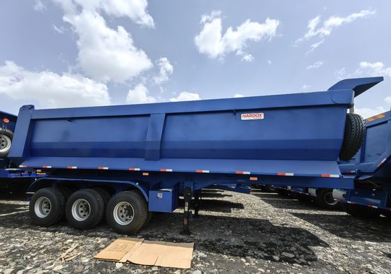 Τροχαίο ρυμουλκούμενο WS Αλουμινίου Τριάξο Hydraulic Grain Rear Dump Tipper Semi Trucks Trailer