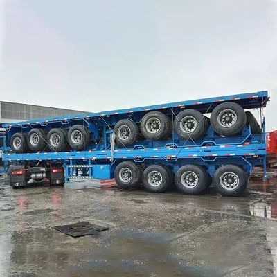 Πολυλειτουργικό 20 ft 40 ft φορτίο ημιτροχόσπιτο πλατύκλιτο δοχείο με υλικό από χάλυβα