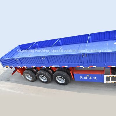 Κατευθείαν 3 άξονες Box Semi Trailers με Side Open Trailers King pin 2&quot; 50mm or3.5&quot; 90mm