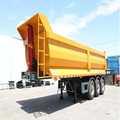 Μέγιστο ωφέλιμο φορτίο 40000 kg Ημιπροσελήντρο με σχήμα U με πίσω κατεβάστρα ημιπροσελήντρο για φορτηγό