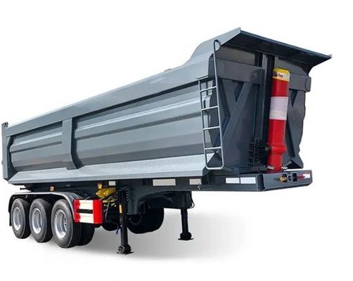 Μέγιστο ωφέλιμο φορτίο 40000 kg Ημιπροσελήντρο με σχήμα U με πίσω κατεβάστρα ημιπροσελήντρο για φορτηγό