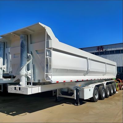Wosheng Προσαρμοσμένο 3 άξονα Tri-Axle πίσω απορριμμένο ημιπροωθητήρα με μέγιστο ωφέλιμο φορτίο 40000 kg