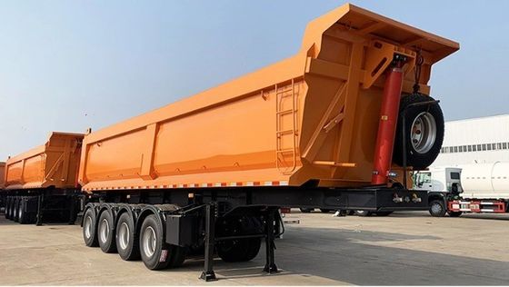 Wosheng Προσαρμοσμένο 3 άξονα Tri-Axle πίσω απορριμμένο ημιπροωθητήρα με μέγιστο ωφέλιμο φορτίο 40000 kg