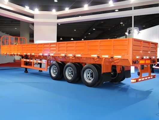 Προσαρμόσιμο 50T 3 άξονα πλευρικό τοίχωμα ημιπροωθητήρα με 600mm και 800mm πλάτος πλάκας πλευρικής