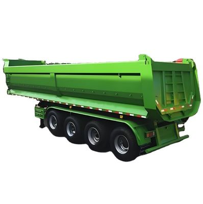 Προσαρμόσιμο 30-100T χωρητικότητα 4/3 άξονα Tipper Semi Trailers για την κατασκευή πίσω σκουπιδοτενεκέ