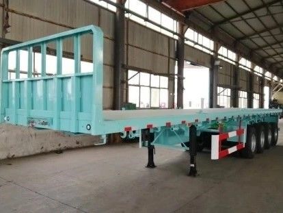 Μηχανική ανάρτηση 4 άξονες οροπέδιο ημιπροσελήνου για μεταφορά εμπορευματοκιβωτίων 20FT 40FT
