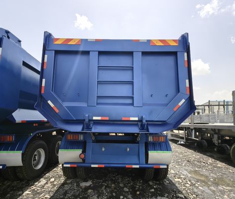 3 άξονες βαρύτητα 8,5 τόνων 30cbm 40-50 τόνων πίσω απορριπτόμενο ημιπροωθητικό για κατασκευή