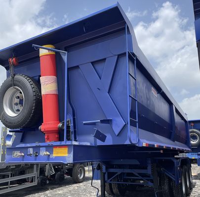 3 άξονες βαρύτητα 8,5 τόνων 30cbm 40-50 τόνων πίσω απορριπτόμενο ημιπροωθητικό για κατασκευή