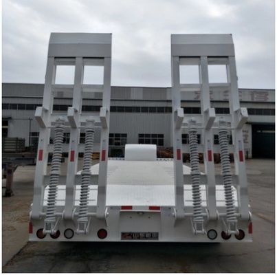 3/4 άξονας 40-100 τόνων Goose Neck Lowboy Low Bed Truck Semi Trailer για από το Wosheng